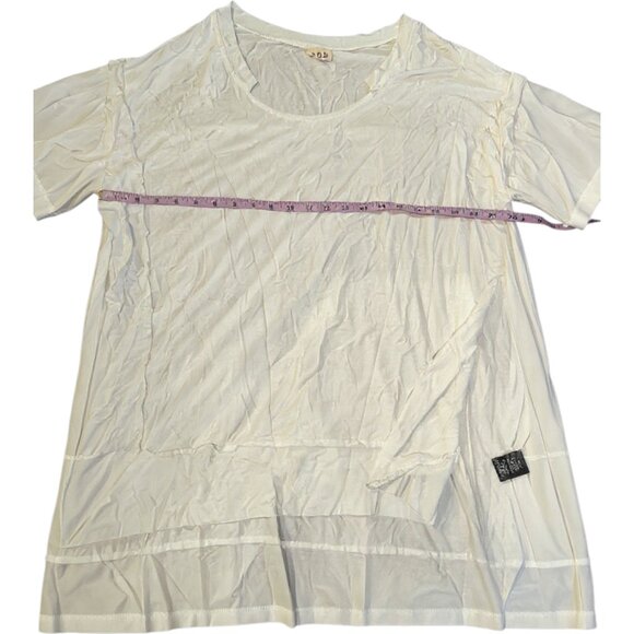 POL women's white oversized open sides 3/4 sleeve tunic sz M fits up to XL NWOT - Picture 9 of 10